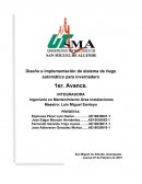 Diseño e implementación de sistema de riego automático para invernadero