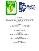 CARACTERISTICAS DE UN BUEN INVESTIGADOR