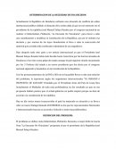 DETERMINACION DE LA NECESIDAD DE UNA DECISION