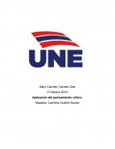 Aplicacion del pensamiento critico