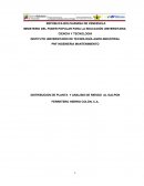 DISTRIBUCION DE PLANTA Y ANALISIS DE RIESGO AL GALPON FERRETERO HIERRO COLÓN, C.A.