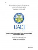 CUIDADOS EN EL ADULTO MAYOR PARA LA PREVENCIÓN DE FRACTURAS DE CADERA