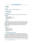 FICHA TECNICA BETA III