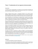 Fundamentos de los negocios internacionales