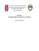 EQUILIBRIO QUÍMICO PRINCIPIO DE LE CHATELIER