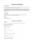 Algebra. 10 casos de factorizacion