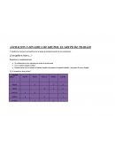 Animación y Dinámica de Grupos. El grupo de trabajo