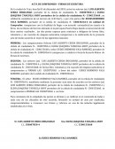 Acta de compromiso – Firmas de escritura