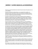 HIERRO Y ACERO MARAVILLAS MODERNAS