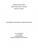 LOS PROGRAMAS DE POSTGRADOS DE LA ADMINISTRACIÓN PÚBLICA EN VENEZUELA