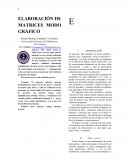 ELABORACIÓN DE MATRICES MODO GRÁFICO