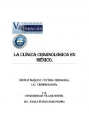 CRIMINOLOGÍA CLÍNICA EN MÉXICO
