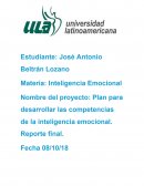 Plan para desarrollar las competencias de la inteligencia emocional