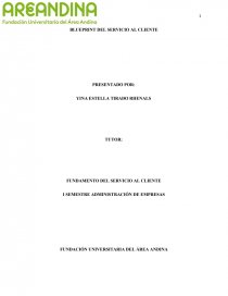 BLUEPRINT DEL SERVICIO AL CLIENTE. Página 1