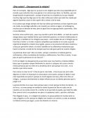 ¿Dios existe? , ¿Desaparecerá la religión?