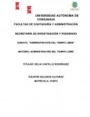 Administración del tiempo libre