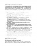 Actividad de adquisición del conocimiento. Física