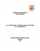 LA PARTICIPACIÓN NUMERICA PARA LOS VALORES Y EL CONOCIMIENTO