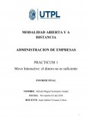 Administracion de empresas Practicum 1 Move Interactive: el dinero no es suficiente