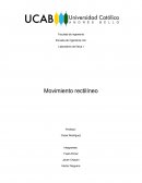 Laboratorio de física I Movimiento rectilíneo
