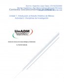 Disciplinas de Investigación