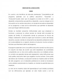Características del programa aprender con la política educativa. Página 1