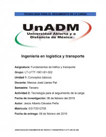 Ingenieria En Logistica Y Transporte Fundamentos De Trafico Y