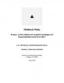 Ensayo: ¿Cómo debería ser la gestión estratégica de responsabilidad social de la USIL?