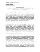 RESEÑA LECTURA “INVESTIGACIÓN FORMATIVA E INVESTIGACIÓN PRODUCTIVA DE CONOCIMIENTO EN LA UNIVERSIDAD”