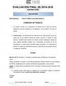 EVALUACIÓN FINAL. Ergonomia