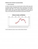 Políticas para aumentar la productividad