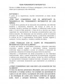 PENSAMIENTO MATEMATICO