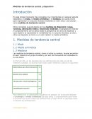 Medidas de tendencia central y dispersión