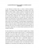 La productividad para el discurso público, la verdadera causa de prosperidad