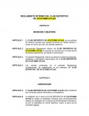 REGLAMENTO INTERNO DEL CLUB DEPORTIVO DE ATLETISMO ATLAS