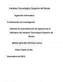 Sistema de automatización de registros de la biblioteca del Instituto Tecnológico Superior de Perote