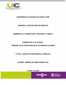 Síntesis de la Teoría General y de la Norma Jurídica