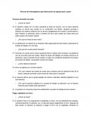 Tecnica del interrogatorio para fabricación de zapato paso a paso