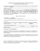 Acuerdo de colaboracion para la prestacion de residencias profesionales