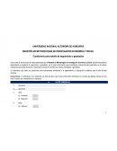 MAESTRÍA EN METODOLOGÍAS DE INVESTIGACIÓN ECONÓMICA Y SOCIAL