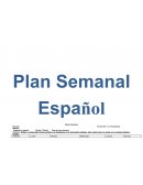 Plan Semanal Español