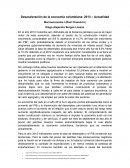 Desaceleración de la Economía Colombiana