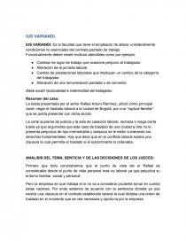 Ius variandi analisis. Página 1