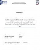 El alcohol y el desempeño escolar en universitarios