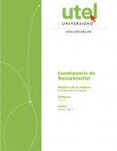 Cuestionario de recuperación