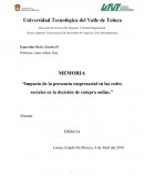 Impacto de la presencia empresarial en las redes sociales en la decisión de compra online