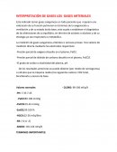 INTERPRETACION DE GASES ARTERIALES