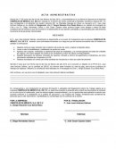 Acta administrativa: Investigación de incidencia en Cinepolis de México, S.A. de C.V
