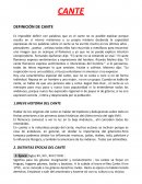 CANTE