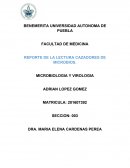 REPORTE DE LA LECTURA CAZADORES DE MICROBIOS